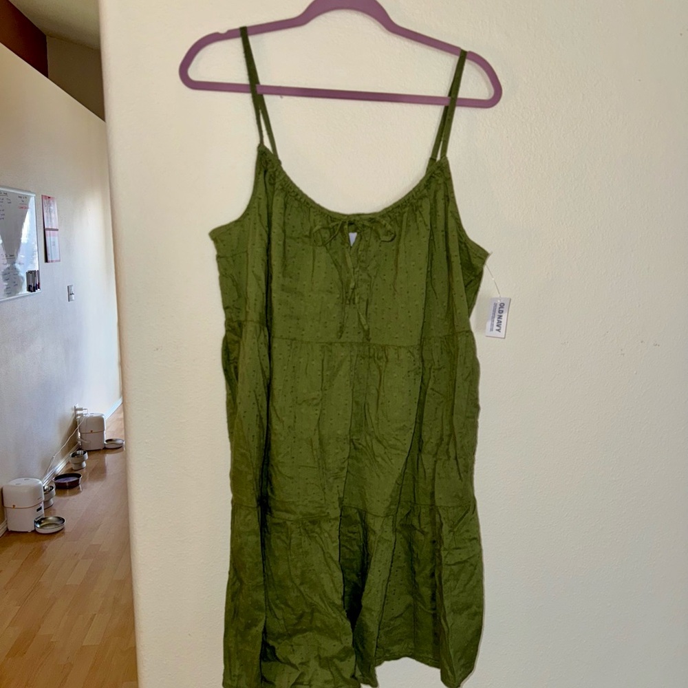 Green Sleeveless Old Navy Dress NWT